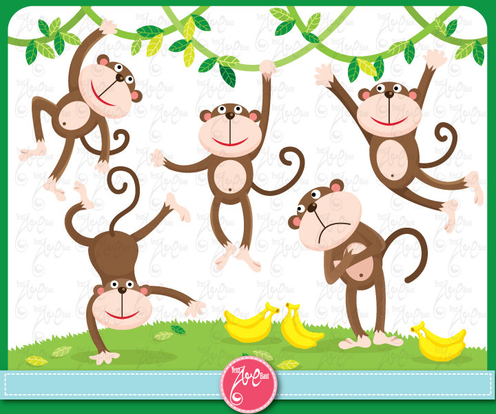 Popular items for cartoon monkey on Etsy