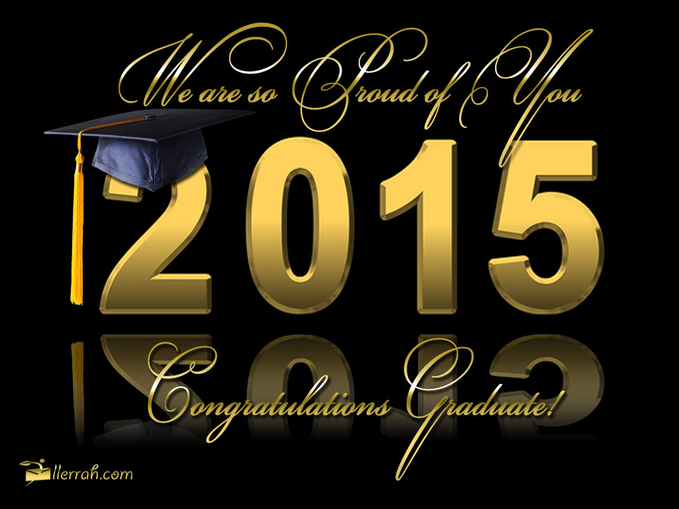 Congratulations to the Graduate