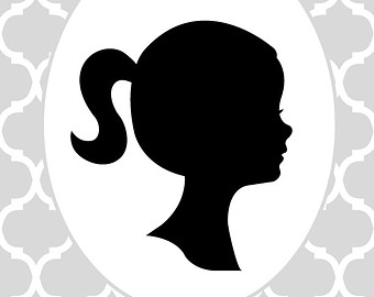 cute girl silhouette – Etsy