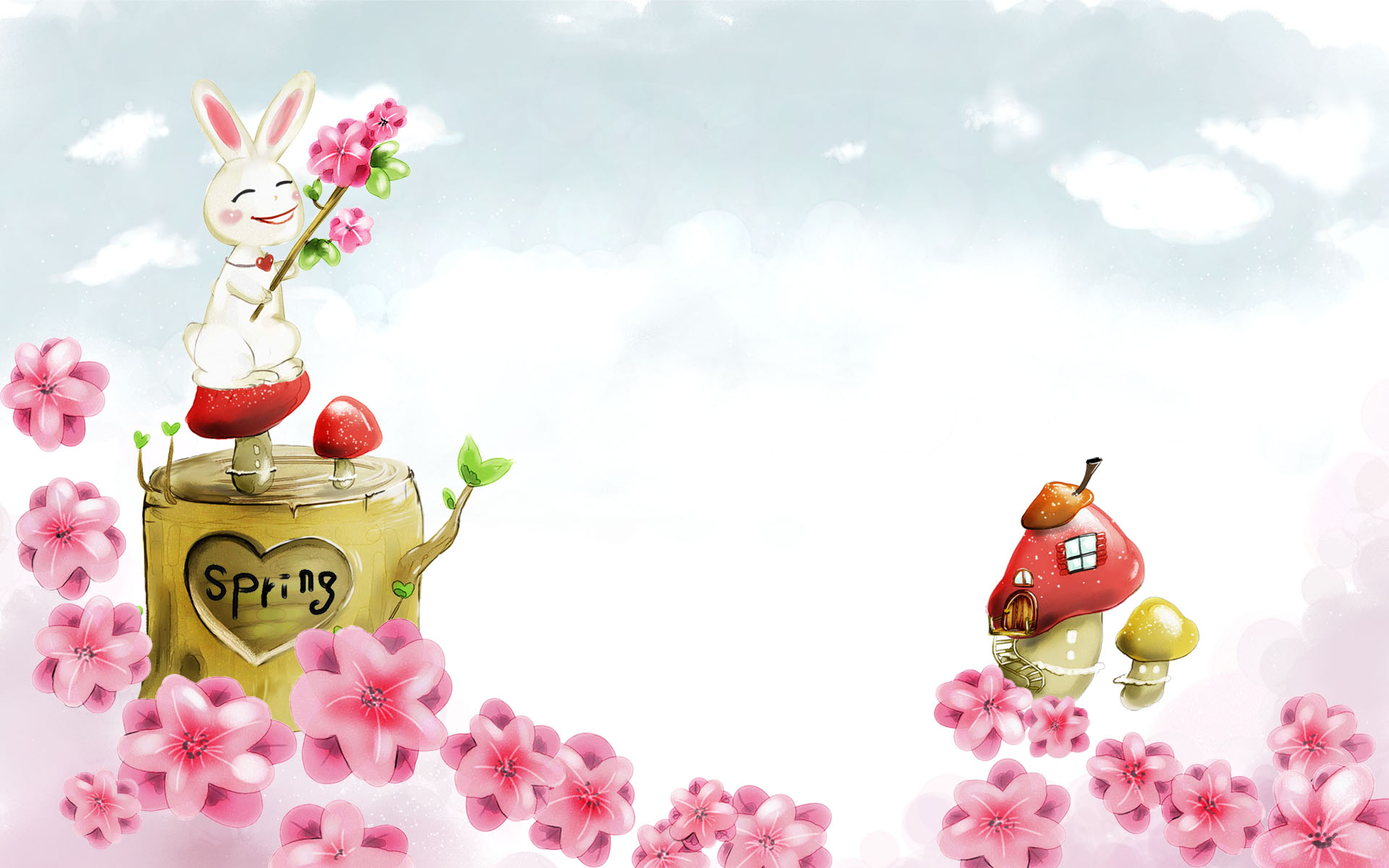 Spring Fairyland Wallpaper For 24-Inch Widescreen LCD Monitor ...
