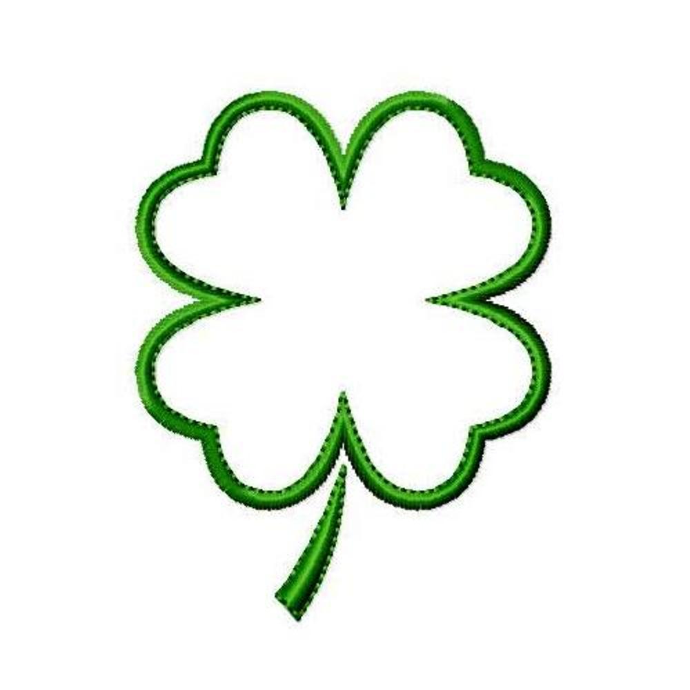 Shamrock Outline Pictures Four Leaf Clover For Sure Quotes Clipart ...