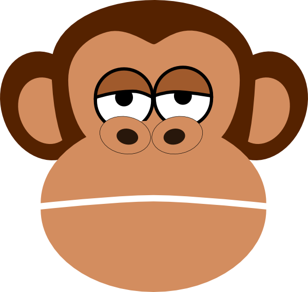 Monkey Cartoon Face Clip Art at Clker.com - vector clip art online ...