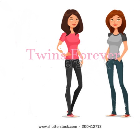 Image - Stock-vector-cute-cartoon-teenage-girls-in-casual-fashion ...