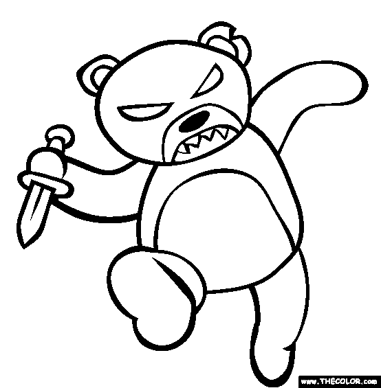 Scary Clown Coloring Pages - Drawing Kids