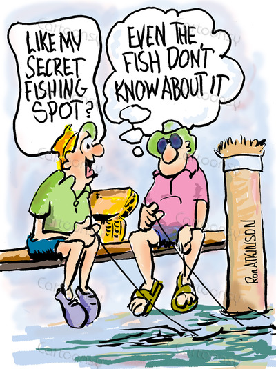 Cartoon - Secret Fishing Spot
