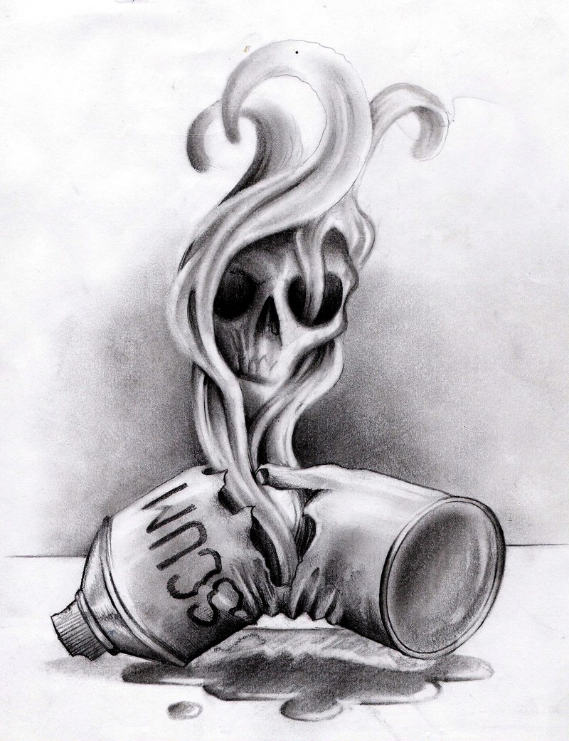 Scumcan Skull by saviorsoul on DeviantArt