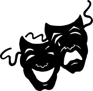 Art by Annel: Another Drama mask | Silhouette Ideas | Pinterest