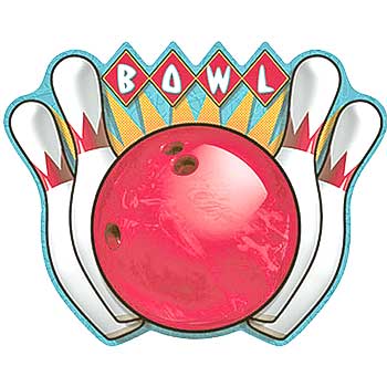 Bowling Party Wall Decoration | Character Theme Cutouts | Party ...