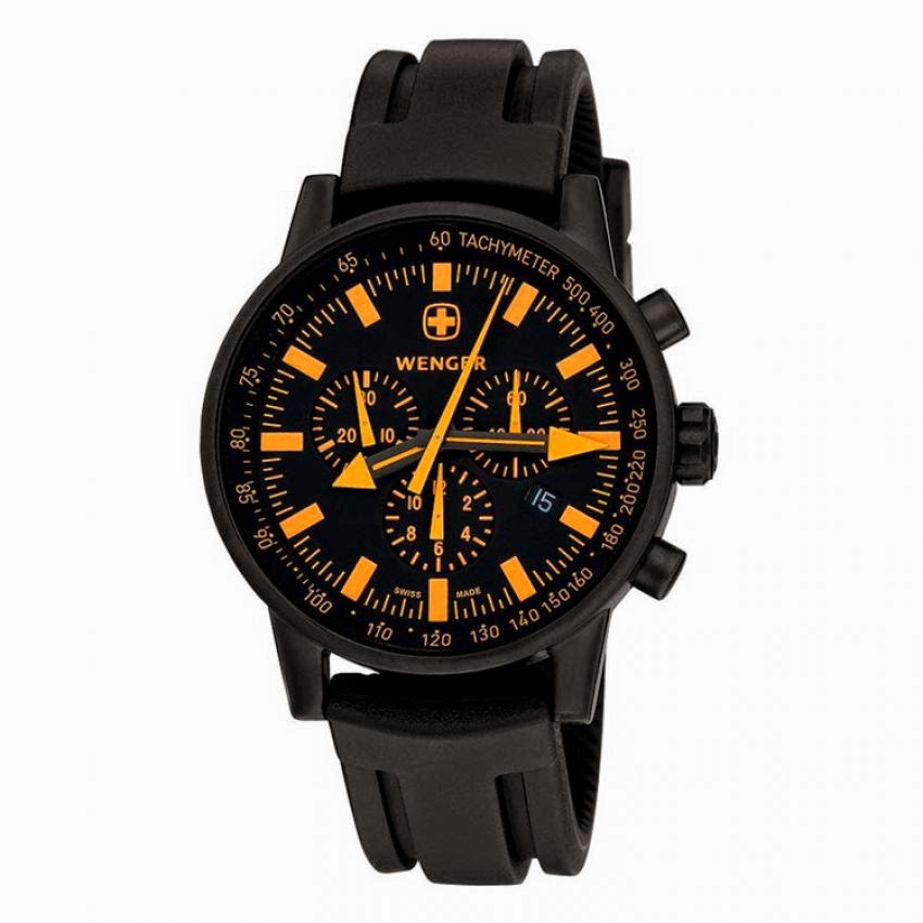 Wenger 70893 Commando SRC Black & Orange + FREE Swiss Army Knife