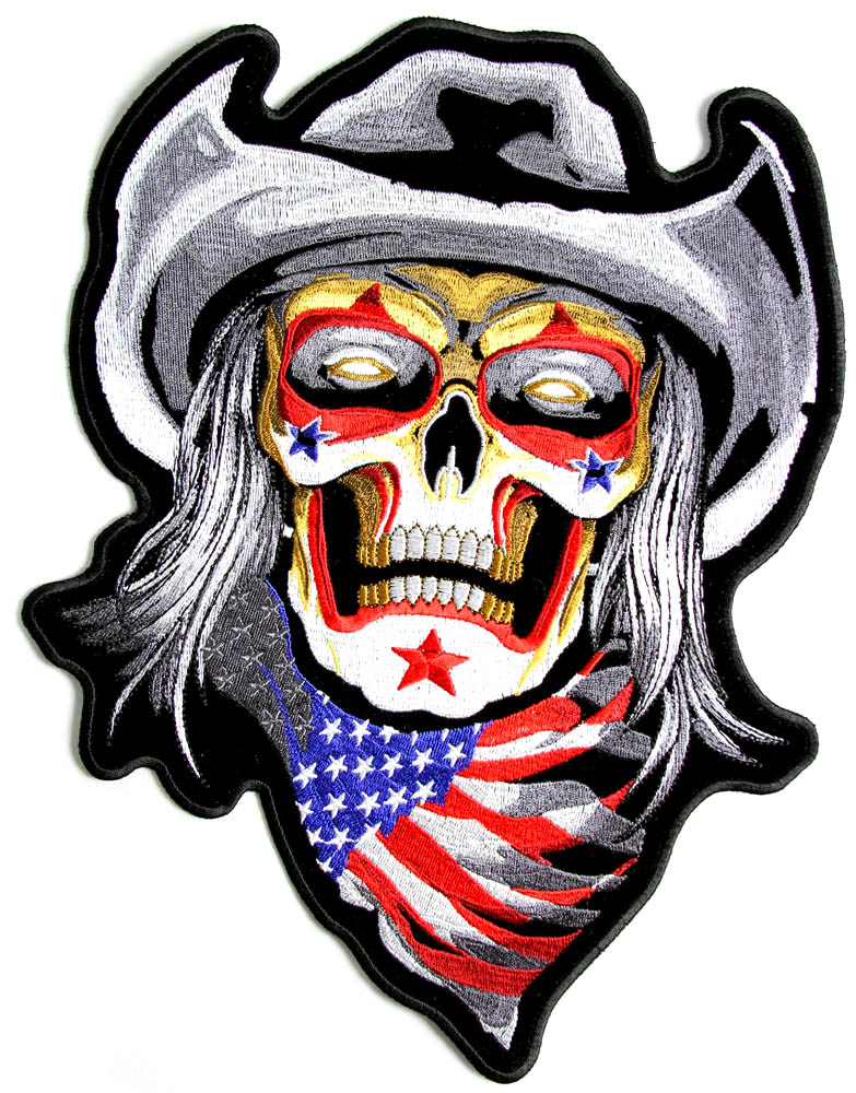 Rodeo Clown Large Embroidered Back patch for Jackets or Vests