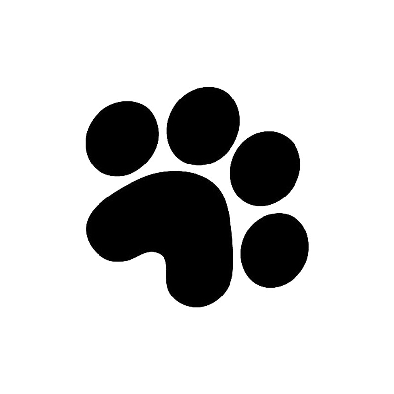 DOG ANIMAL PAW CAR DECAL STICKER - Pitty Decals