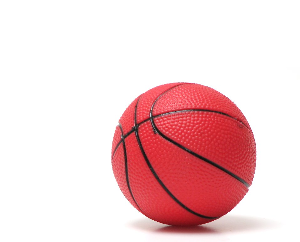 Free Stock Photos | A red basketball isolated on a white ...