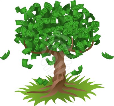 Money growing on tree - clipart #