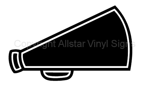 Megaphone - Cheerleading Car Stickers - Cheer Vinyl Window Decals