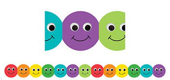 SMILEY FACE MIGHTY BRIGHTS BORDER | Year Round Classroom Bulletin ...
