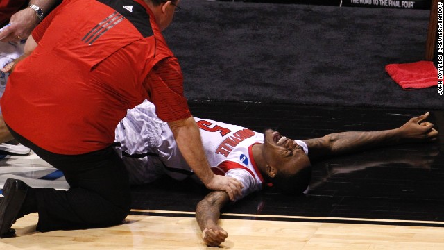 Louisville's Kevin Ware never wants to see video of broken leg ...