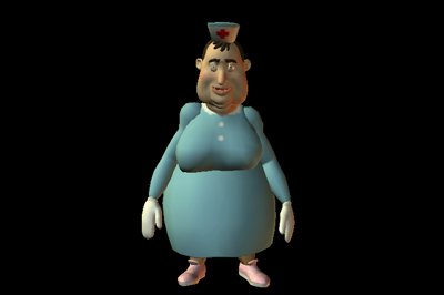 Animation Of A Cartoon Nurse Talking Excitedly On An Alpha Layer ...