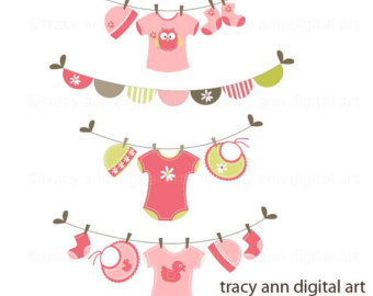 baby laundry clipart – Etsy