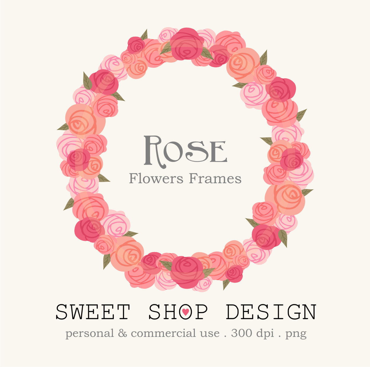 Popular items for clipart frames on Etsy