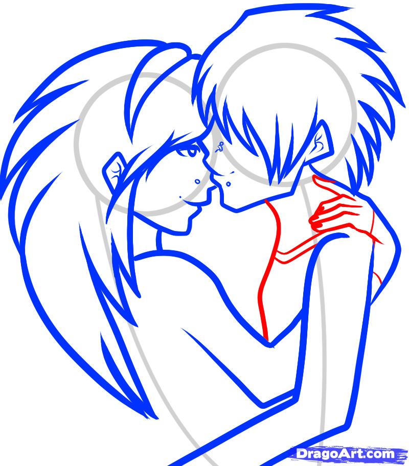 How to Draw an Emo Couple, Emo Couple, Step by Step, Anime People ...