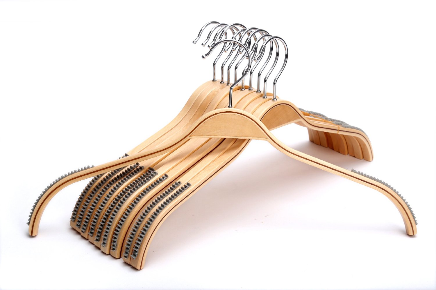 Amazon.com - J.S. Hanger®Women Coat Hangers, 10-Pack Women Wooden ...