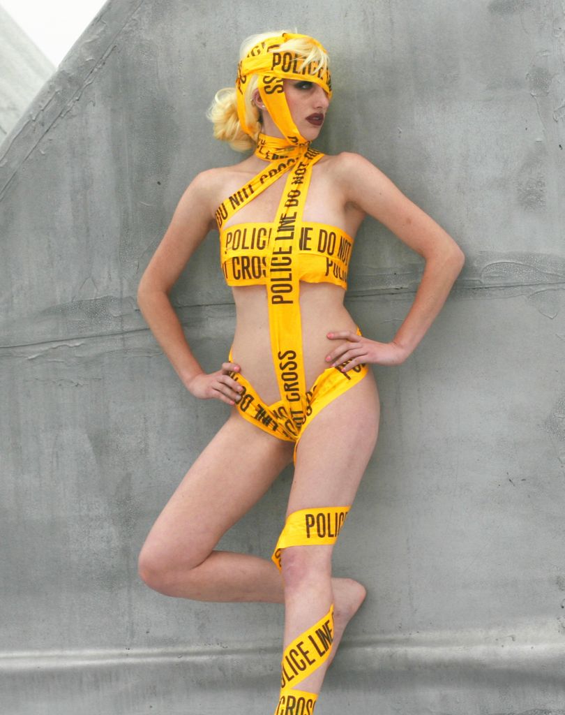 Lady Gaga Caution Tape Costume