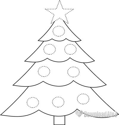 Realistic Christmas Tree Drawings - Gallery