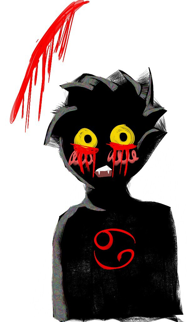 Crying Karkat by Mewsi on deviantART