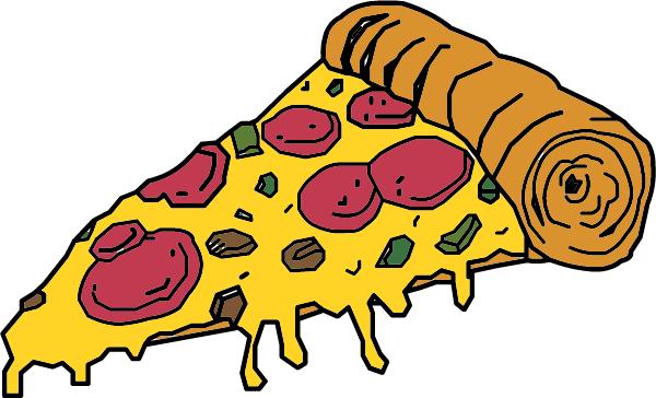Pizza cartoon clipart | Screaming Sea Horse