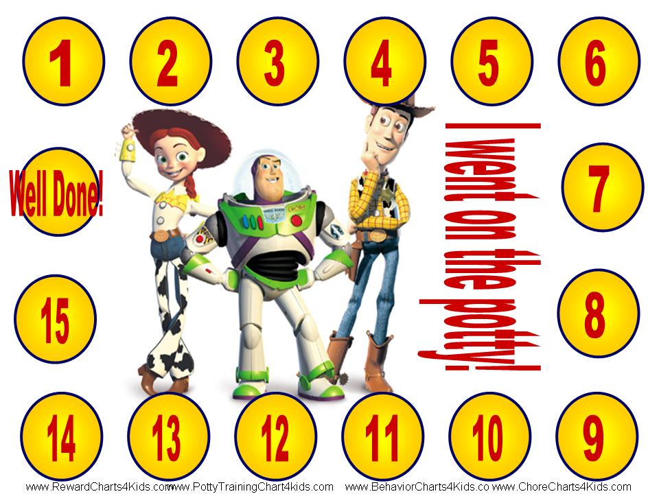 Toy Story Potty Training Chart