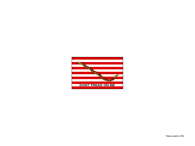 First Navy Jack: Don't Tread on Me