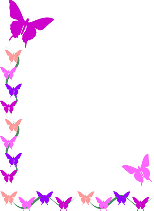 Butterfly page border - ClipArt Best - ClipArt Best
