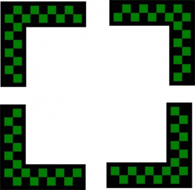 Corners Design Worldlabel Com Green Checkers clip art Vector ...