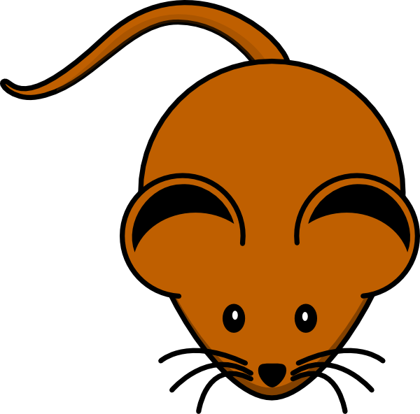 Brown Mouse clip art - vector clip art online, royalty free ...