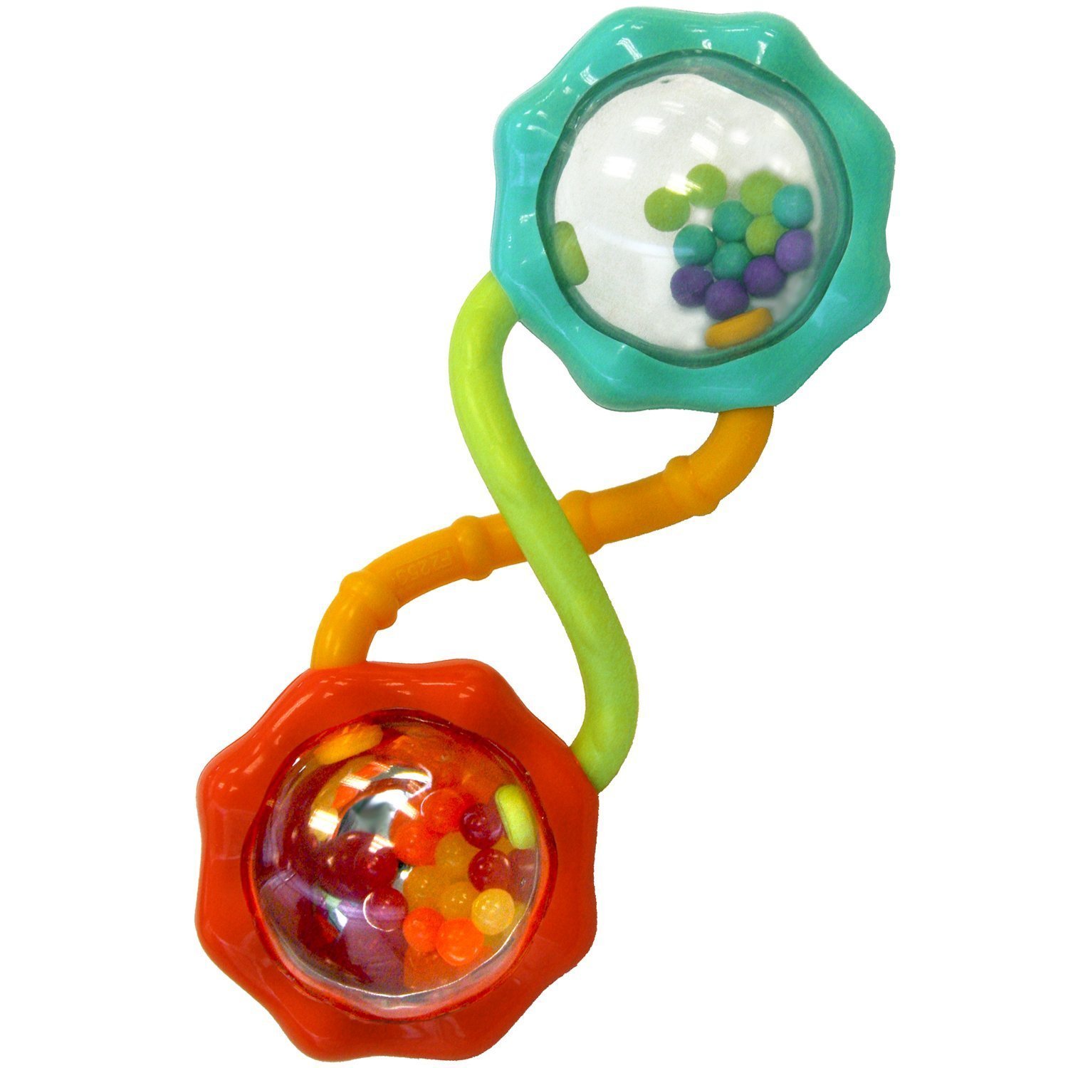 Amazon.com : Bright Starts Rattle and Shake Barbell Rattle, Pretty ...