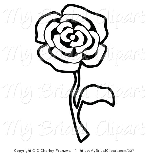 Rose Clip Art Black And White | Clipart Panda - Free Clipart Images