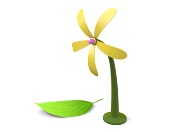 Wind power generator | petal type | leaf - Global environment ...