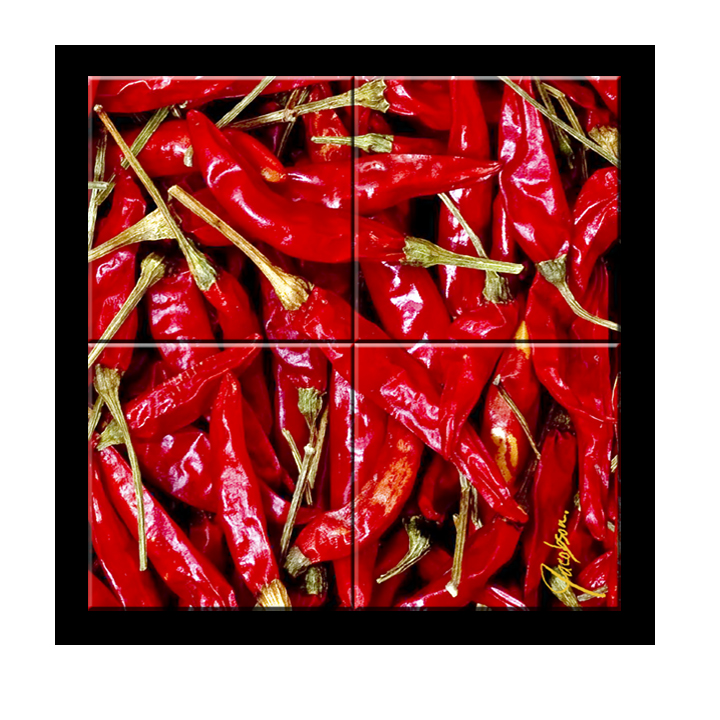 Chili Pepper – New Tile Art – artist Jackie Jacobson