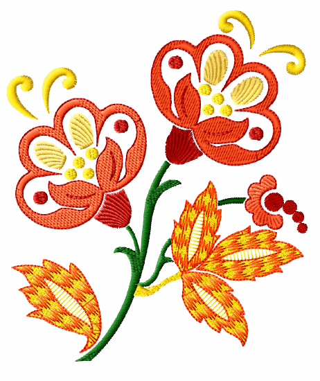 Look Tribal Flowers And Tattoo Embroidery Designs