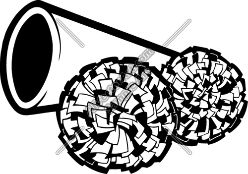 Cheer05V4bw Clipart and Vectorart: Sports - Cheerleading Vectorart ...