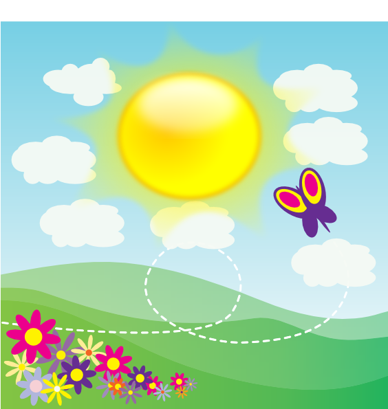 Sunshine 2 Clip Art at Clker.com - vector clip art online, royalty ...
