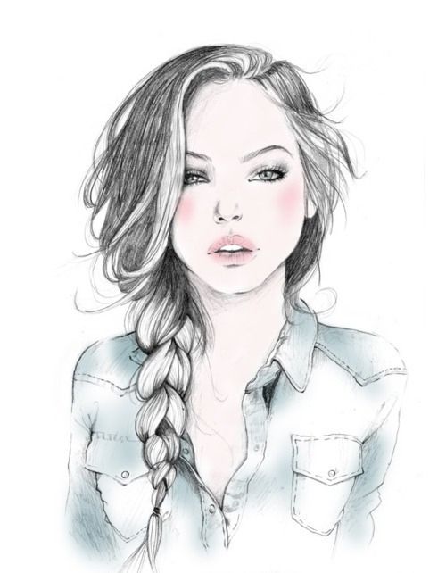 Fashion-illustration-girl-good-sketch-favim.com-71299 | cartoon ...