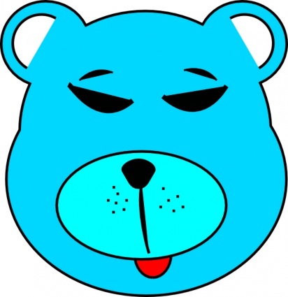 Blue Bear clip art - Download free Other vectors