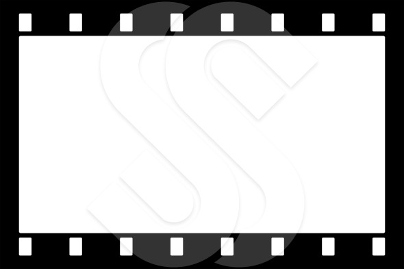 Film Strip Frame (Single Frame Black Version 1) | ShazamImages