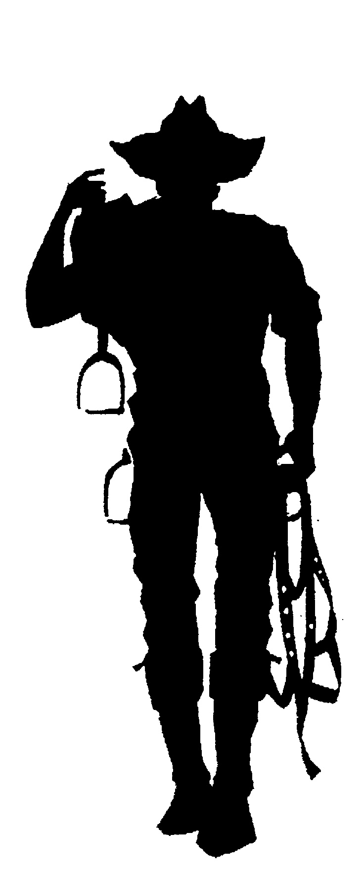 COWBOY, WALKING, SILHOUETTE by Grenville Brian Meldon - 758346