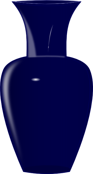 Blue Glass Vase clip art - vector clip art online, royalty free ...