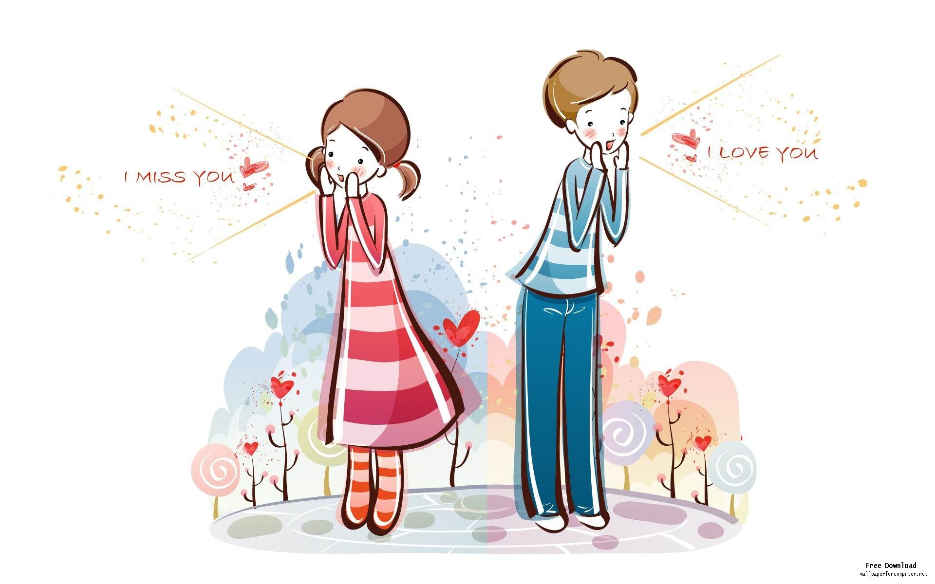 Couple Cartoon wallpaper 235189
