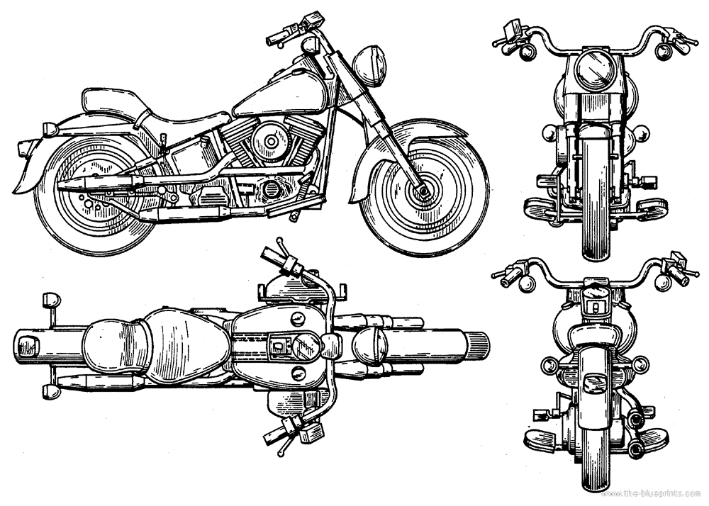 The-Blueprints.com - Blueprints > Motorcycles > Harley-Davidson ...