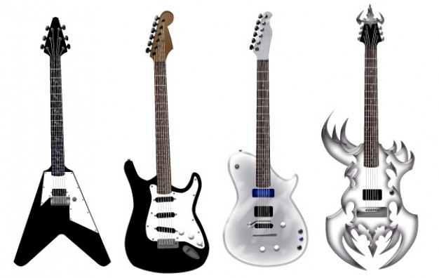 Guitar free vector pack - Different shape Vector | Free Download