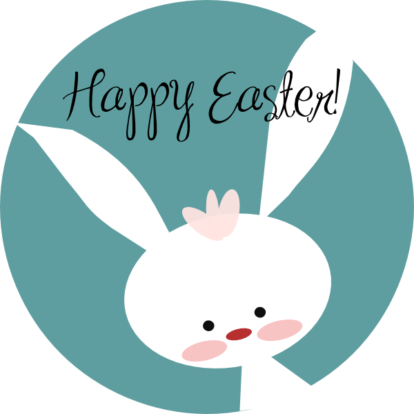 Happy Easter Bunny SVG Downloads - Animal - Download vector clip ...